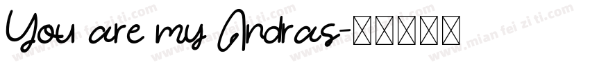 You are my Andras字体转换